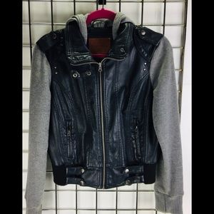 Miss London | Cropped 2 In 1 Moto Jacket Lg A31